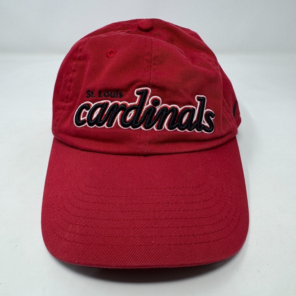 Vintage St Louis Cardinals MLB Nike Team Hat Cap Red Adjustable Strap Back